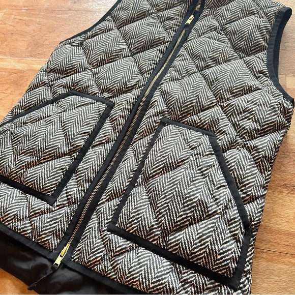 J CREW Printed Quilted Puffer Vest XS - Picture 6 of 8